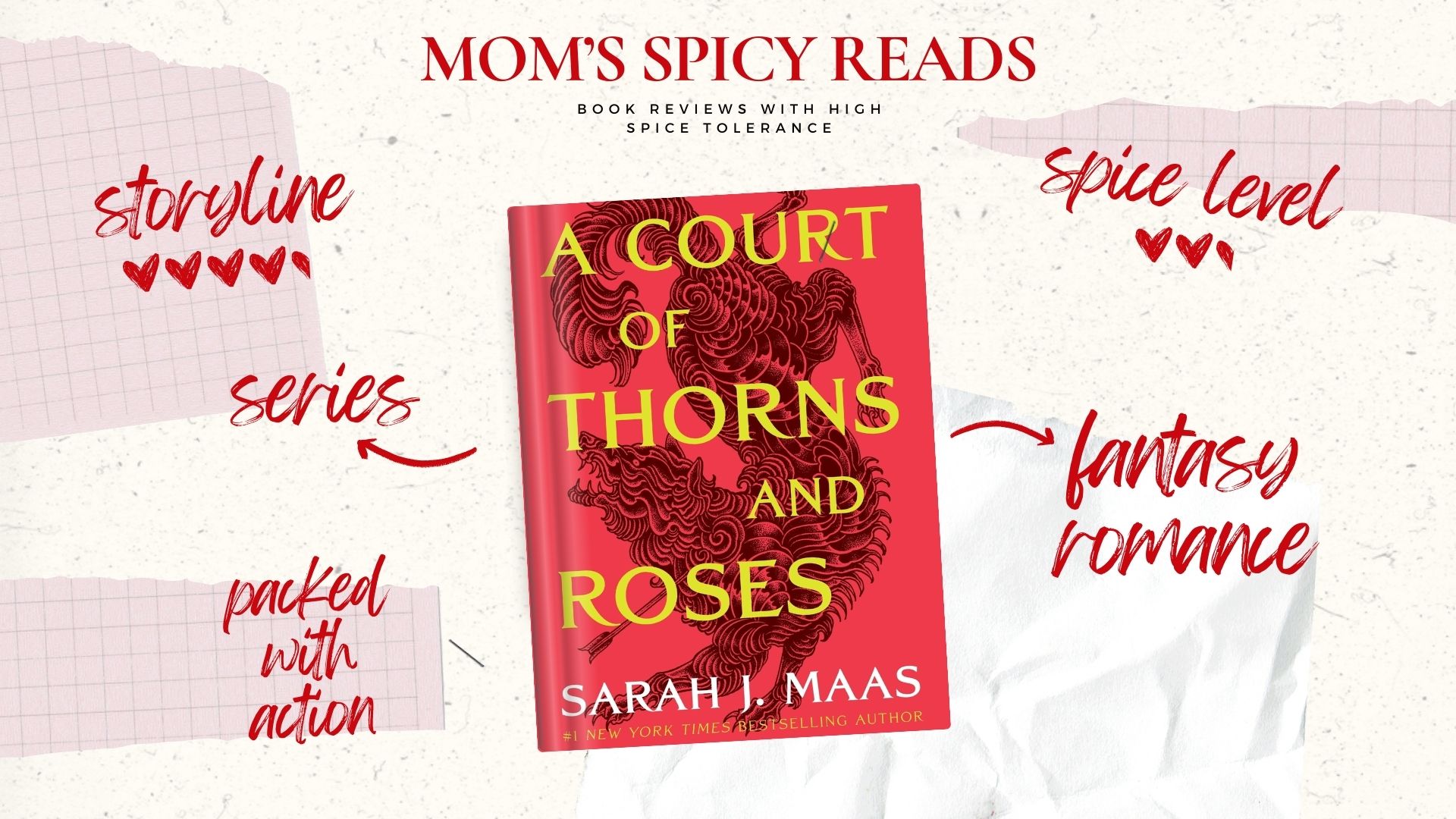 A Court of Thorns and Roses - Mom's Spicy Reads Image